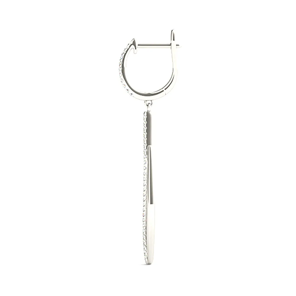 0.40 ctw Diamond Tear Drop Earrings Cocktail Style