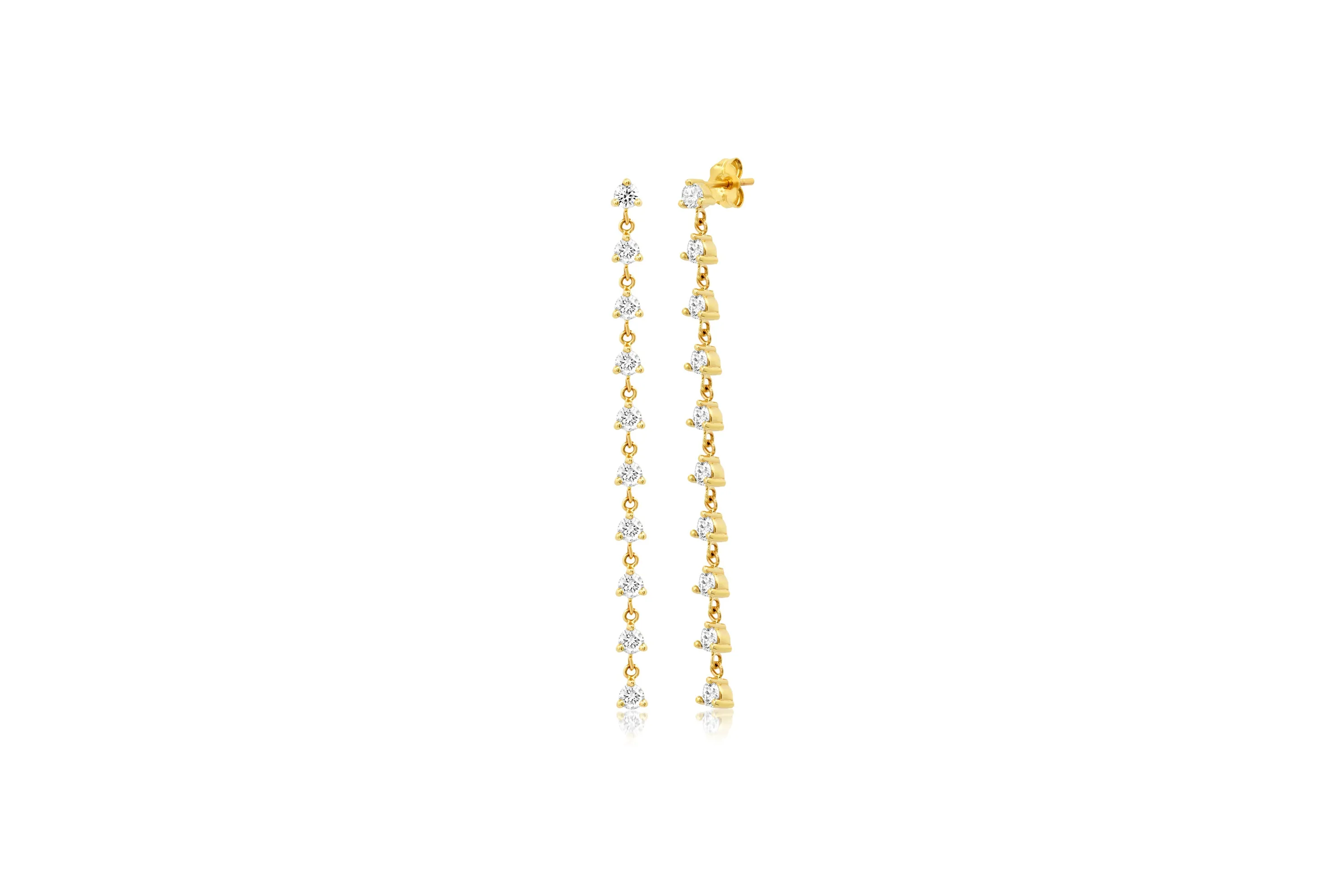 10 Diamond Dangle Earrings