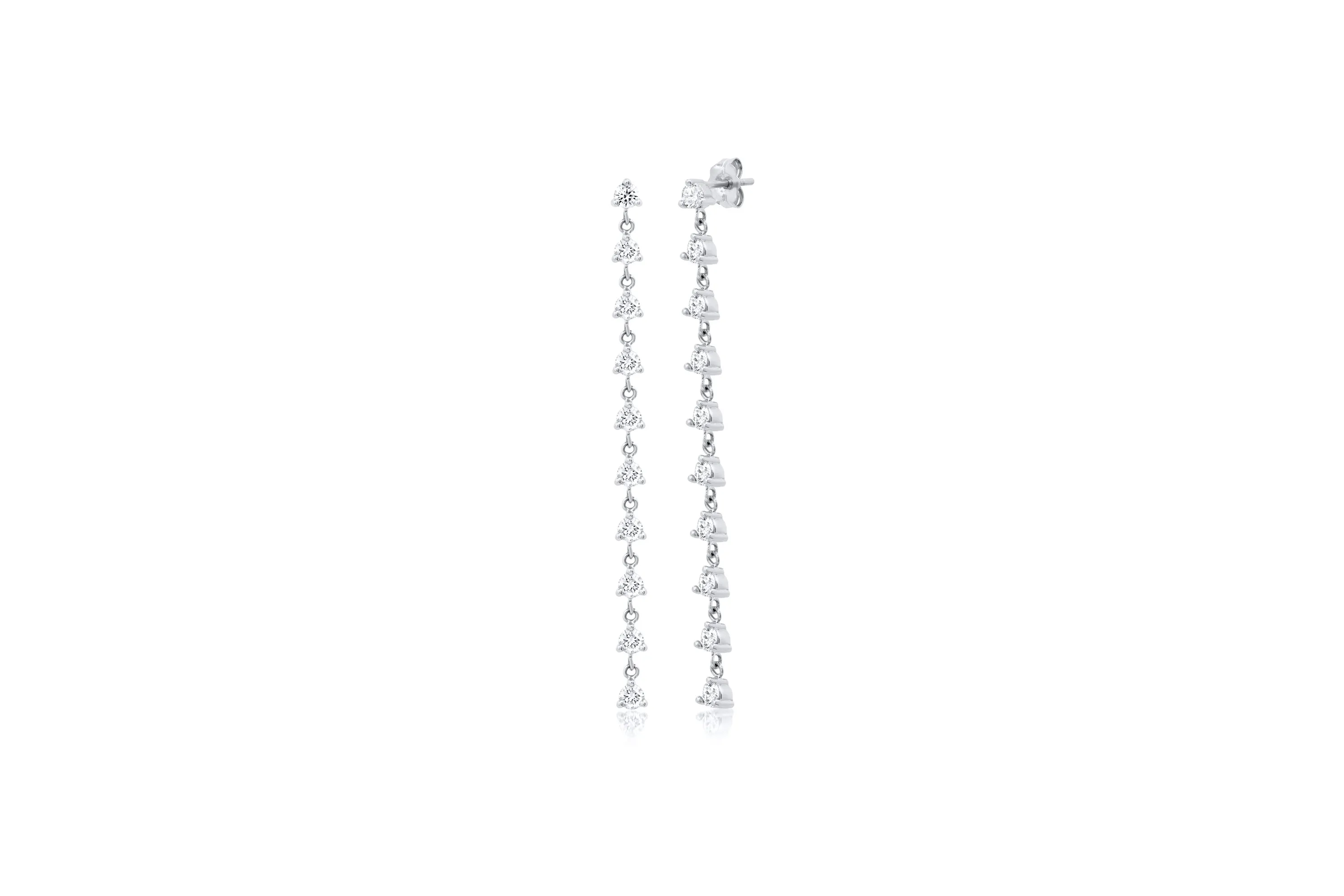 10 Diamond Dangle Earrings