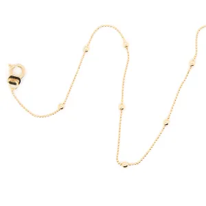 14k Yellow Gold Bead Chain Anklet