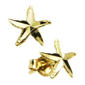 14kt Yellow Gold Starfish Stud Earrings