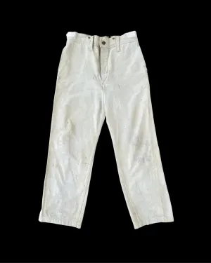 1930s Side Cinch Denim Button Fly Workwear