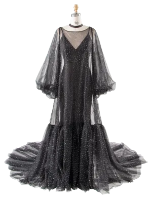 2 in 1 Dress with Glitter Boho Wedding Guest Dress Photo Shoot Dress YW230327