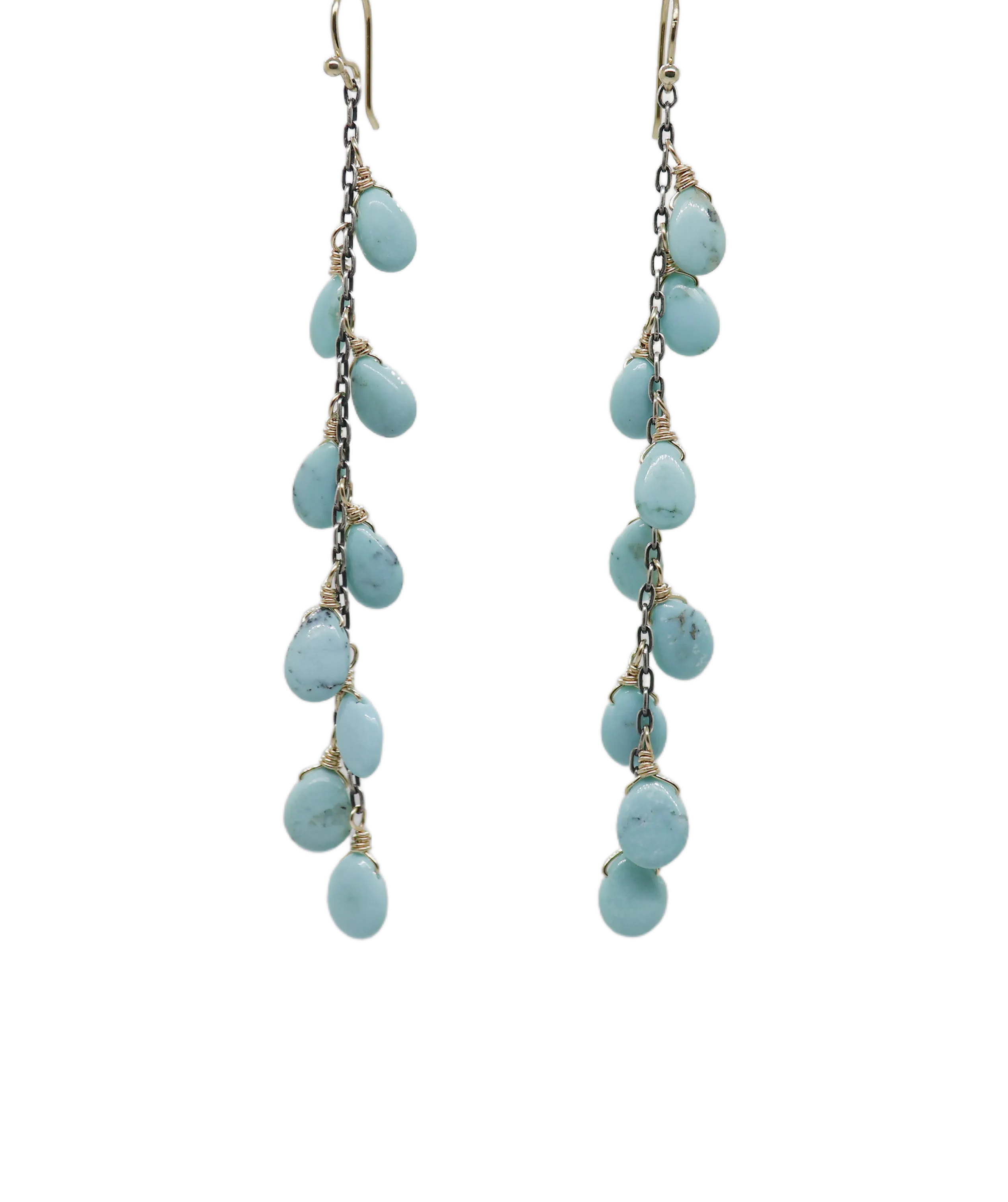 7 Drop Turquoise Earrings