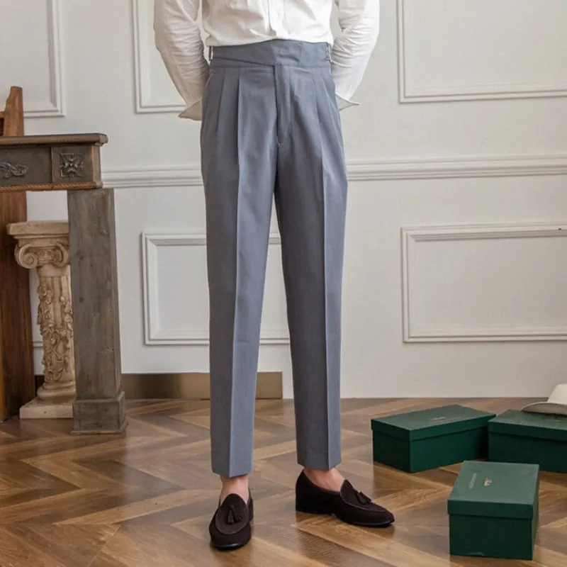 Adam | Men's Pleated Work Slacks | High-Waisted
