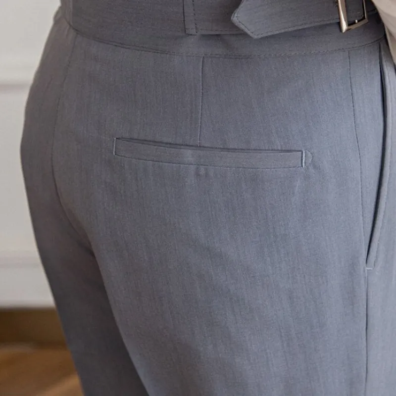 Adam | Men's Pleated Work Slacks | High-Waisted