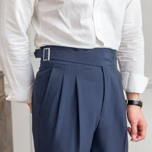 Adam | Men's Pleated Work Slacks | High-Waisted