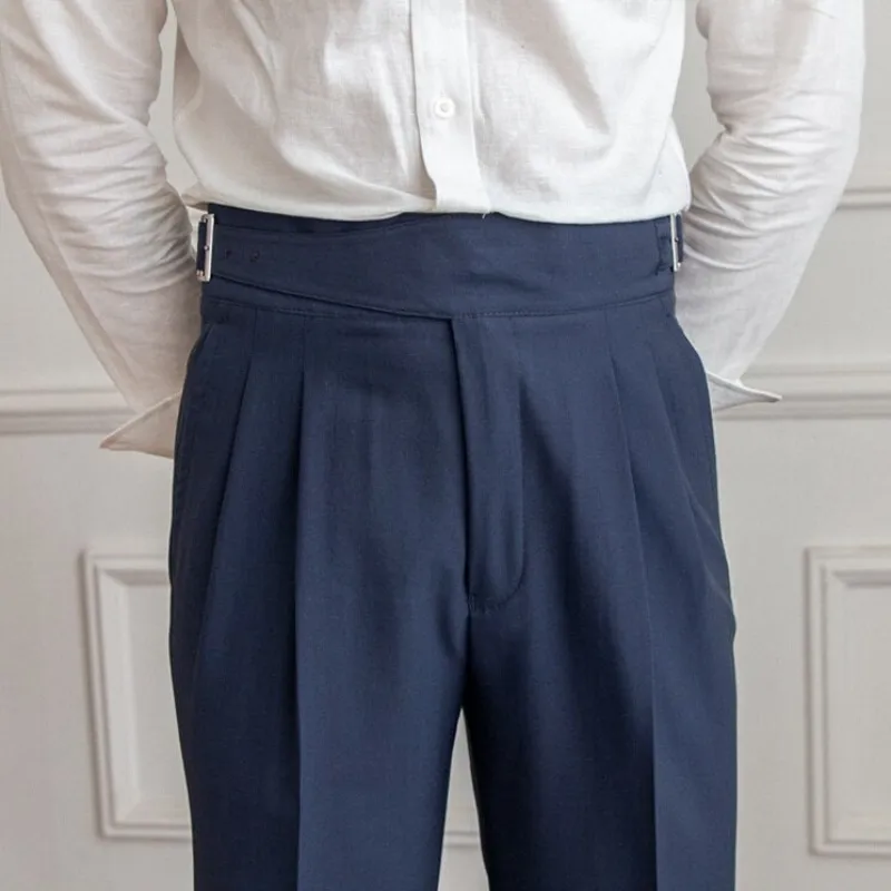Adam | Men's Pleated Work Slacks | High-Waisted