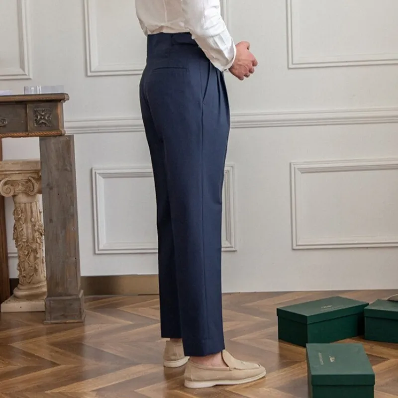 Adam | Men's Pleated Work Slacks | High-Waisted