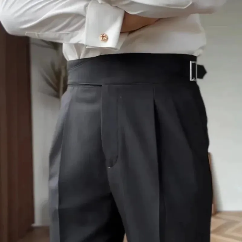 Adam | Men's Pleated Work Slacks | High-Waisted