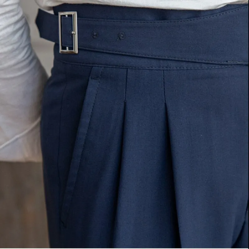 Adam | Men's Pleated Work Slacks | High-Waisted