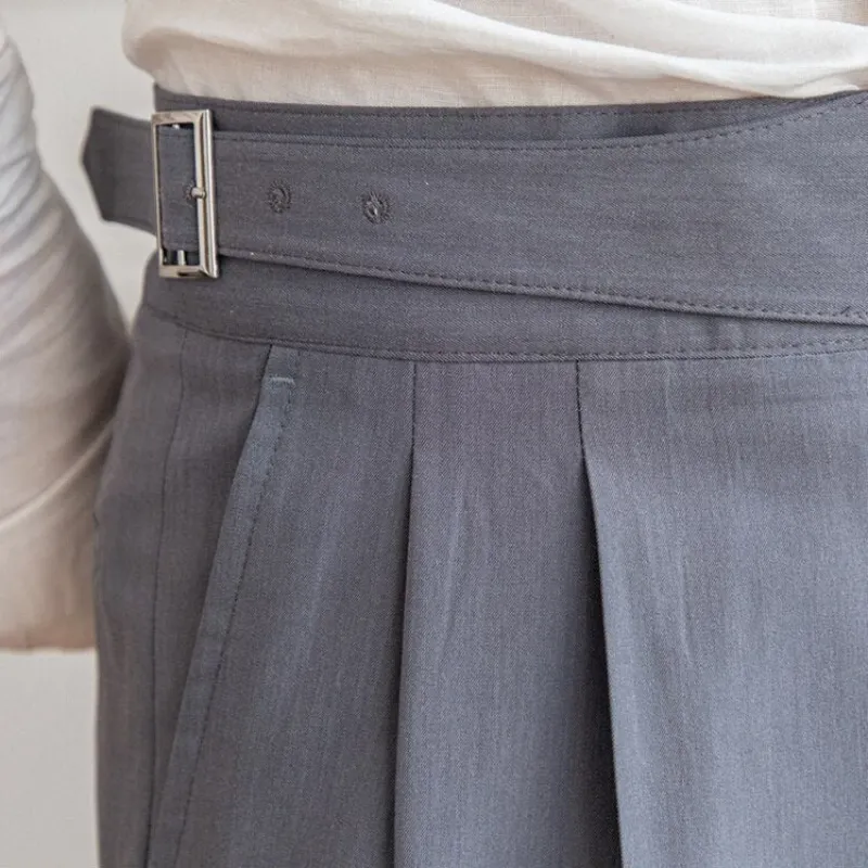 Adam | Men's Pleated Work Slacks | High-Waisted