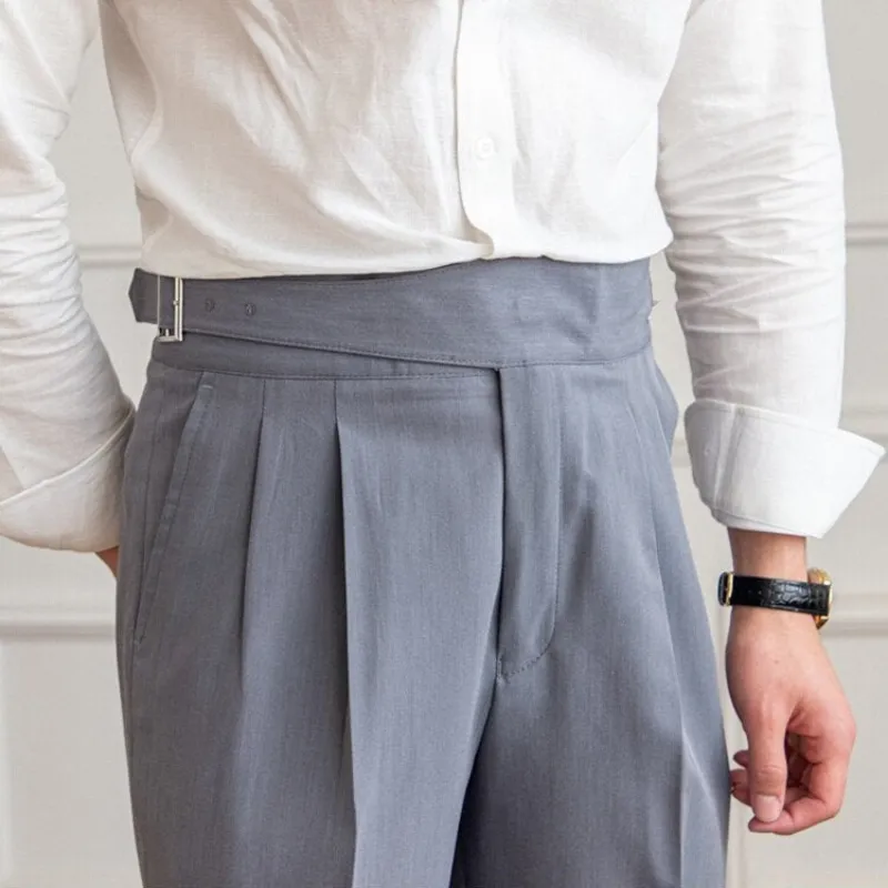Adam | Men's Pleated Work Slacks | High-Waisted