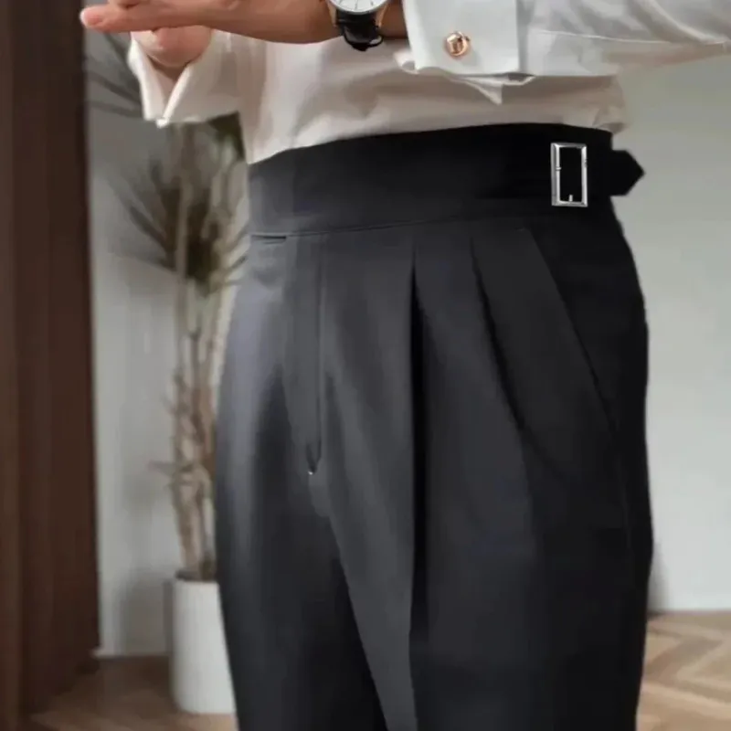 Adam | Men's Pleated Work Slacks | High-Waisted