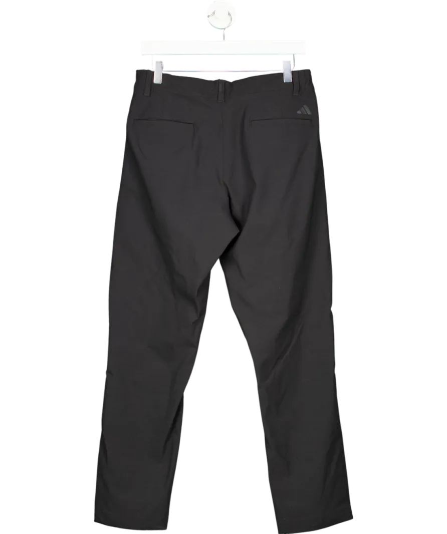 adidas Black 3-stripes Tapered-fit Golf Trousers W30