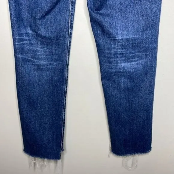 Adriano Goldschmeid 26 Phoebe Vintage High Waisted Tapered Leg Crop Jeans $255