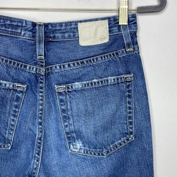 Adriano Goldschmeid 26 Phoebe Vintage High Waisted Tapered Leg Crop Jeans $255