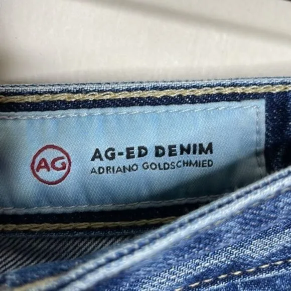 Adriano Goldschmeid 26 Phoebe Vintage High Waisted Tapered Leg Crop Jeans $255