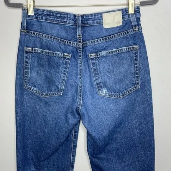Adriano Goldschmeid 26 Phoebe Vintage High Waisted Tapered Leg Crop Jeans $255