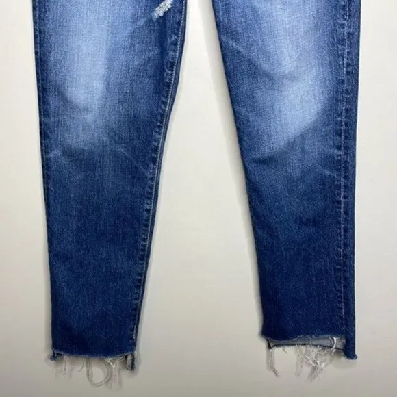 Adriano Goldschmeid 26 Phoebe Vintage High Waisted Tapered Leg Crop Jeans $255