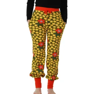 Adult's Flower Olive Baggy Pants