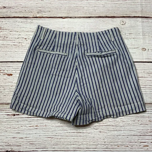 AG The Juliette Short Navy and White Stripe Sz 28