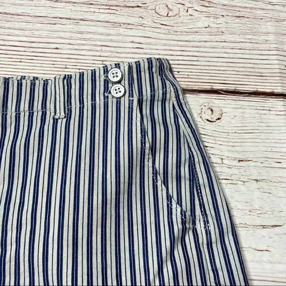 AG The Juliette Short Navy and White Stripe Sz 28