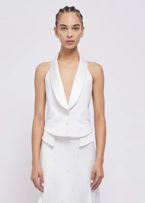 Albany Shawl Lapel Vest (Ivory)