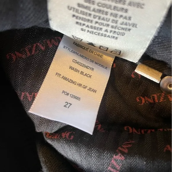 Alice   Olivia  Amazing High Rise Girlfriend Jeans in black