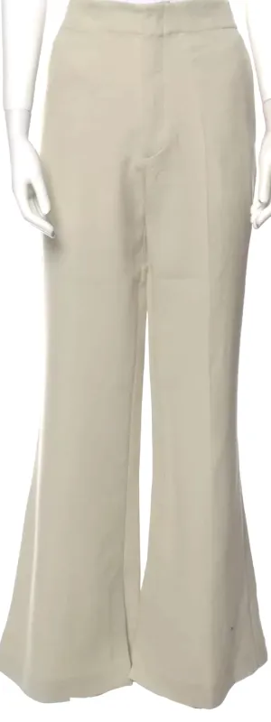 AMBUSH Italy. NEW W/O TAGS. Beige Wool Blend High-Waist Flare Split Pants