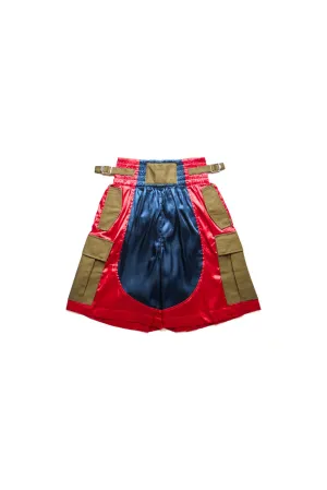 Aris Tatalovich Boxing Cargo Shorts Red
