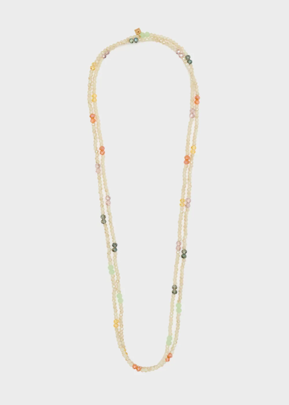 AURA LONG NECKLACE W/  BEADS   COLORS