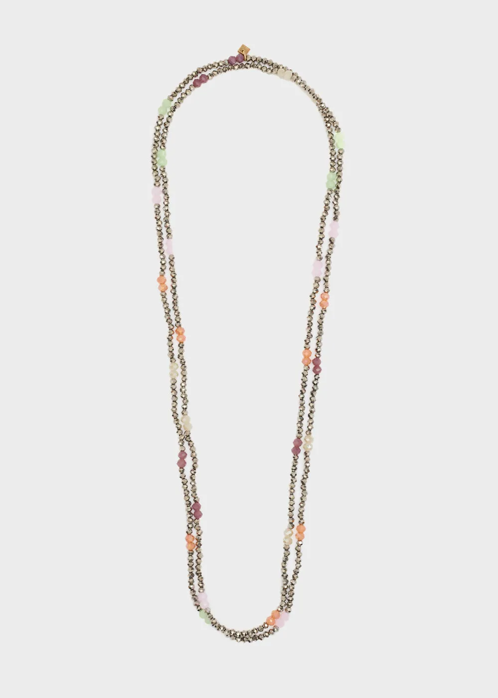 AURA LONG NECKLACE W/  BEADS   COLORS