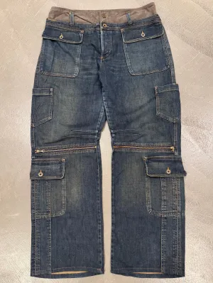 A/W2003 Dolce & Gabbana double waisted cargo pants