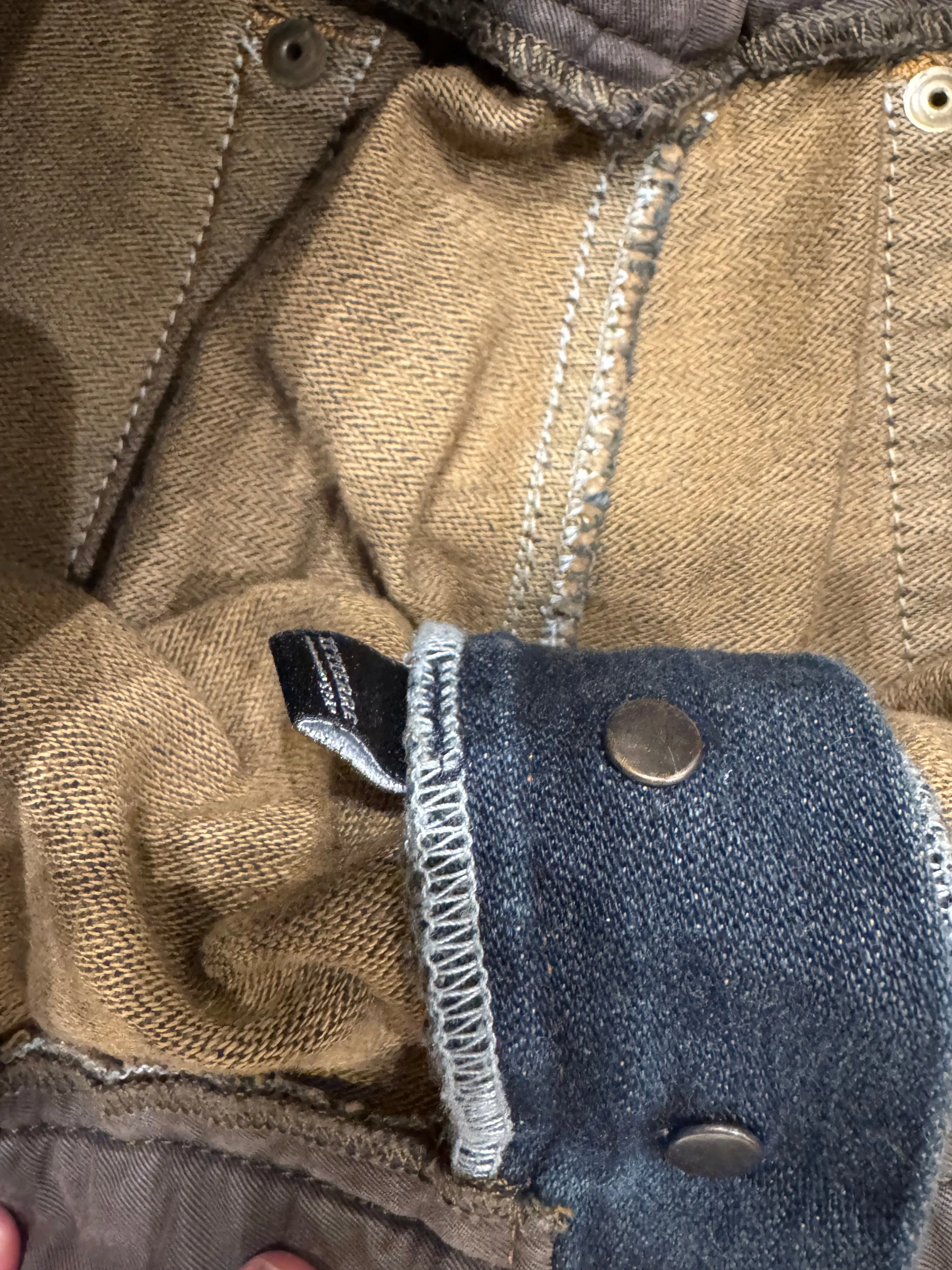 A/W2003 Dolce & Gabbana double waisted cargo pants