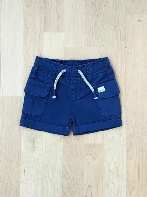 Baby Boys Twill Cargo Shorts - Navy