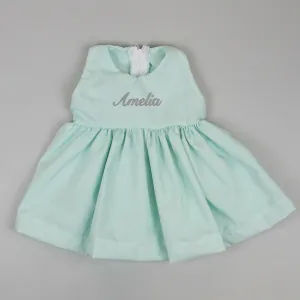 Baby Girl Personalised Summer Dress - Mint