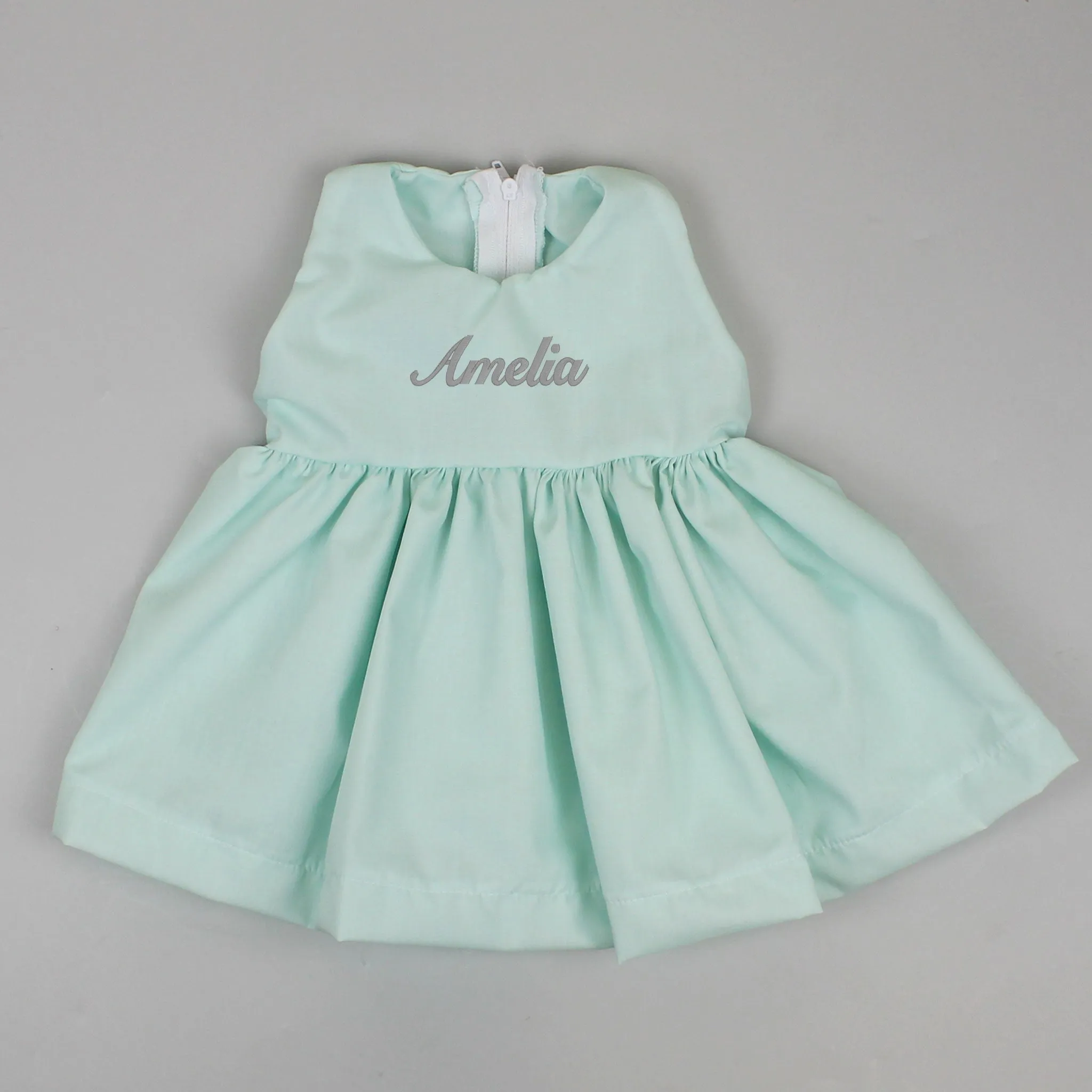 Baby Girl Personalised Summer Dress - Mint