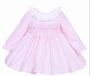 Baby Girls Pink Smocked Dress