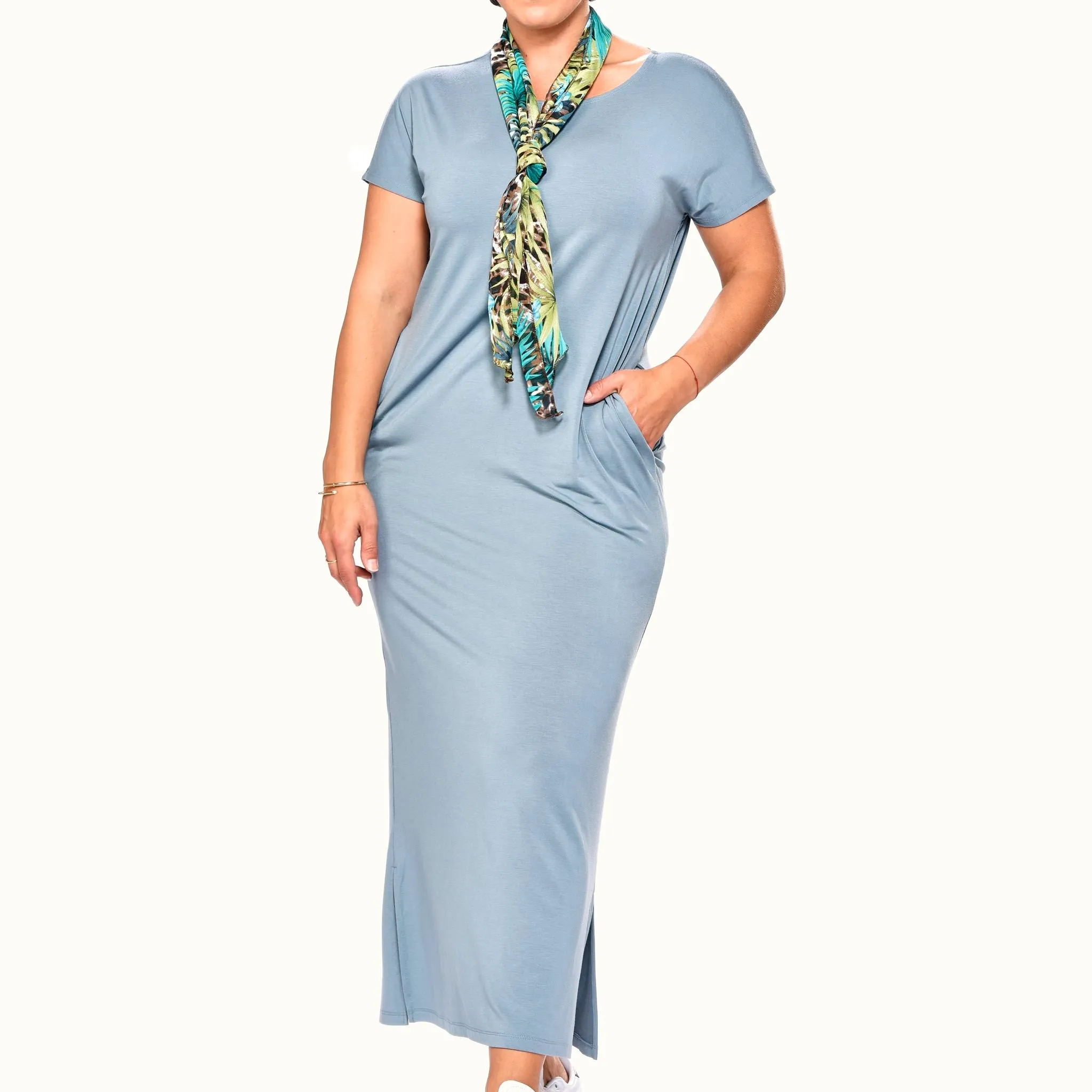 Bamboo Pocketed T-Shirt Dress