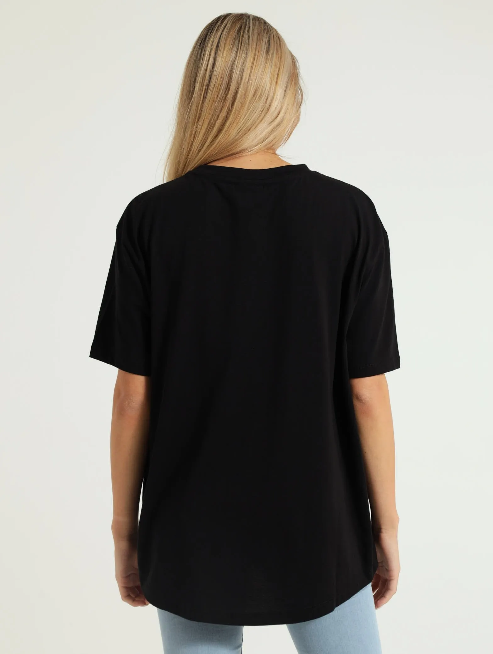 Becca Oversized Tee - Black