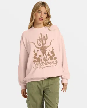 Billabong Women's Ride In Oversized Crewneck