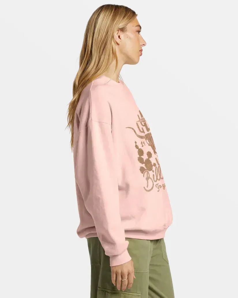 Billabong Women's Ride In Oversized Crewneck