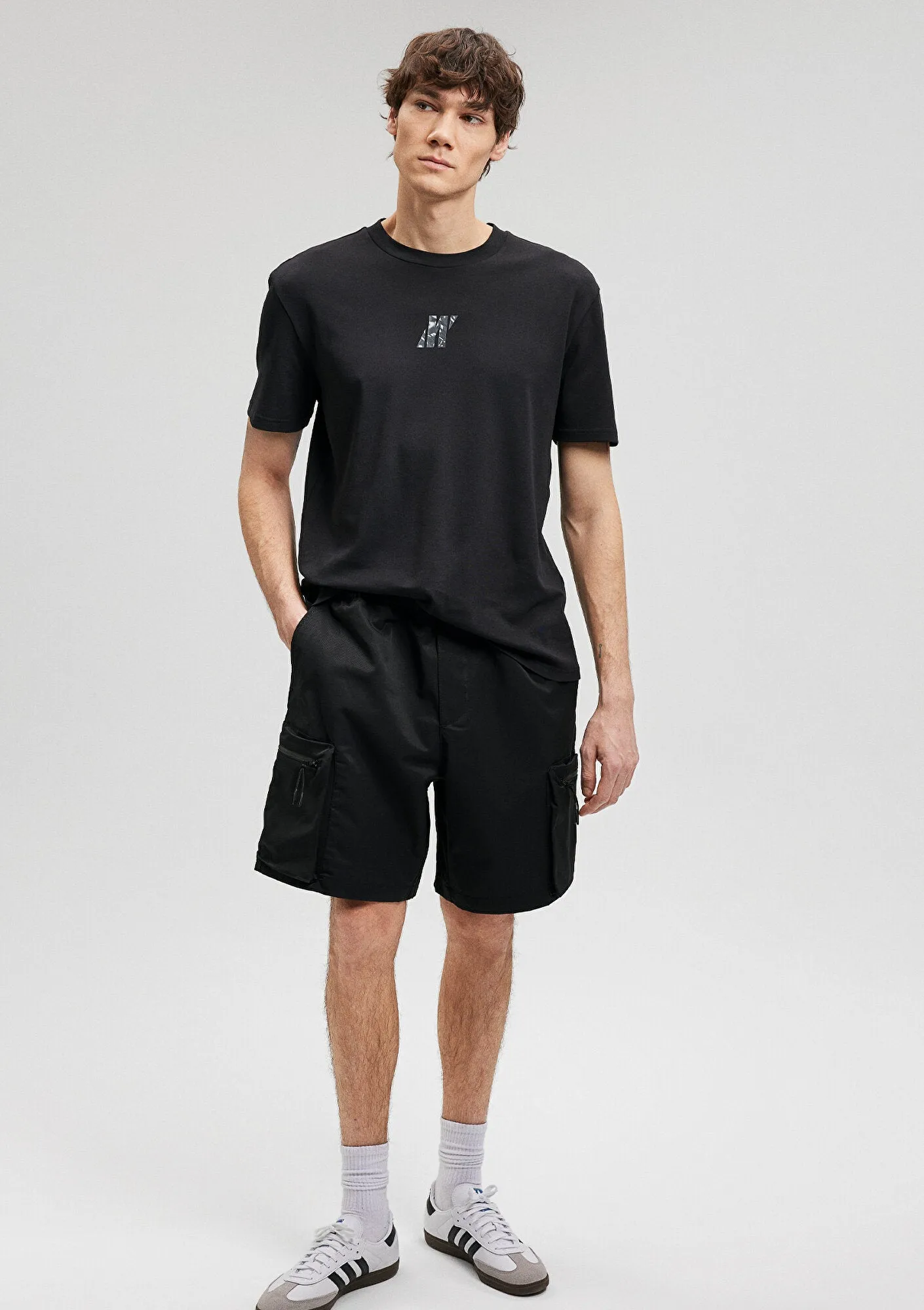 Black Cargo Shorts