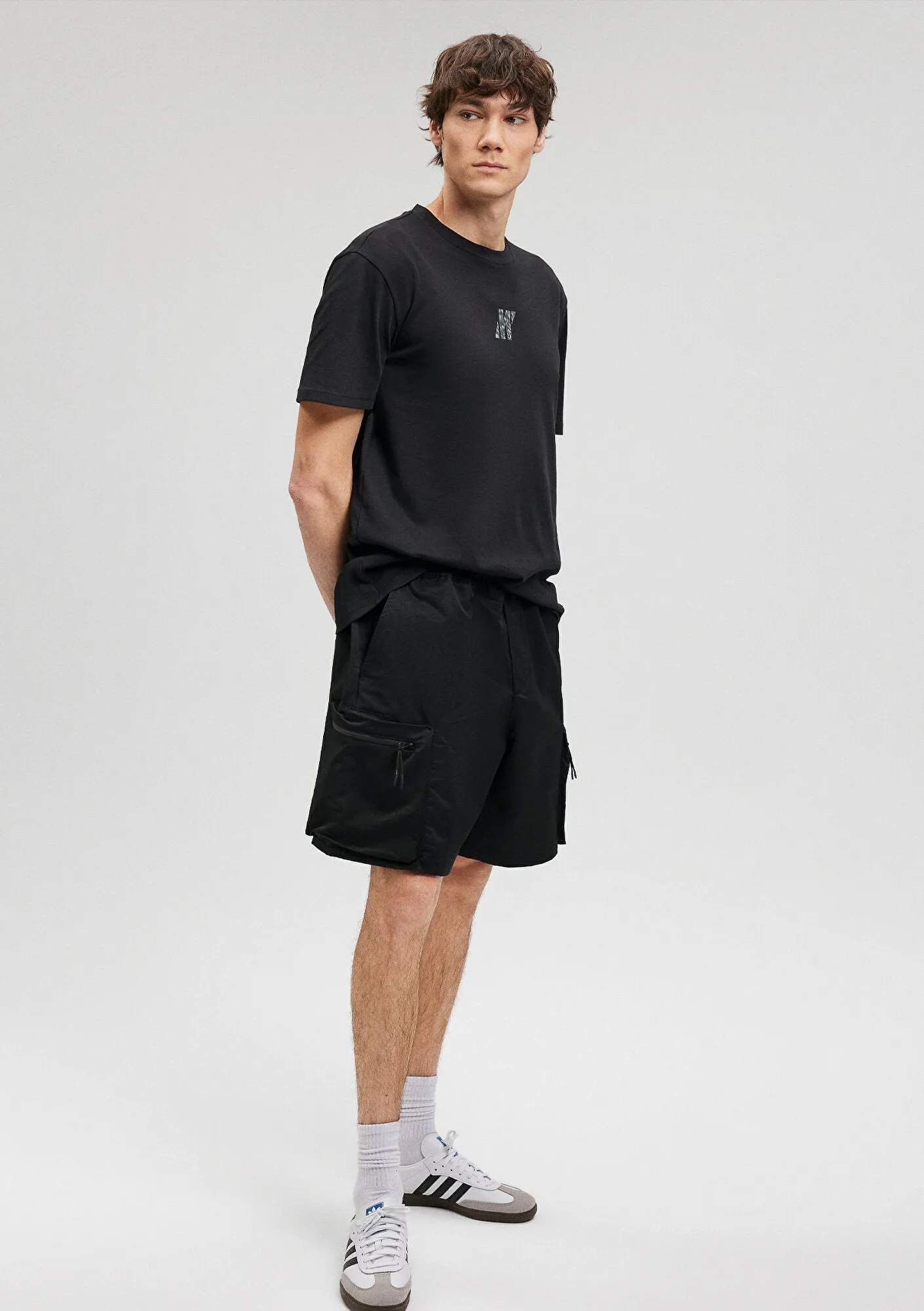 Black Cargo Shorts