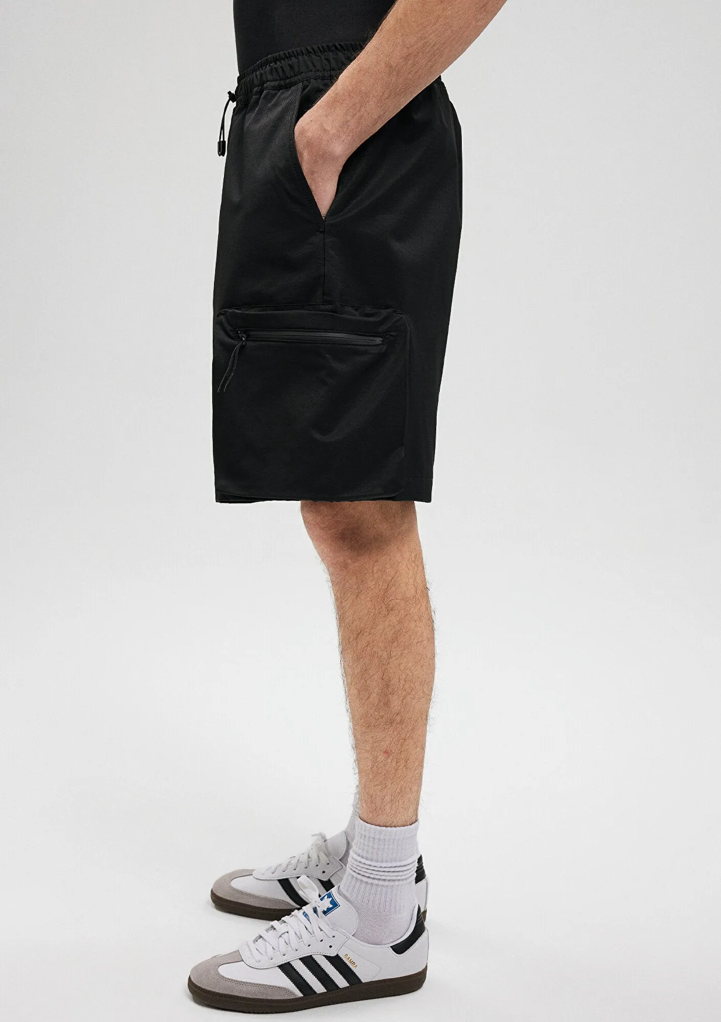 Black Cargo Shorts