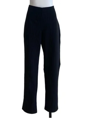 Black Pencil Stripe Trouser Pants