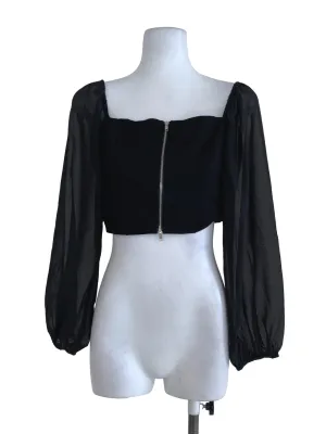 Black Plain Blouse