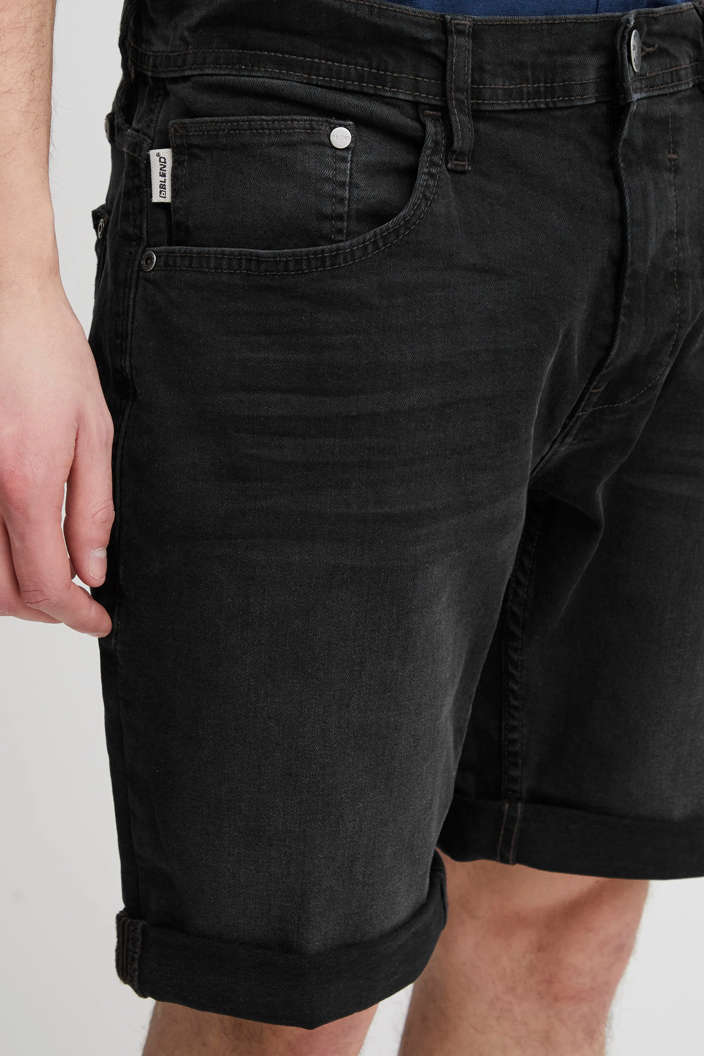 Blend Twister Denim Shorts - Black