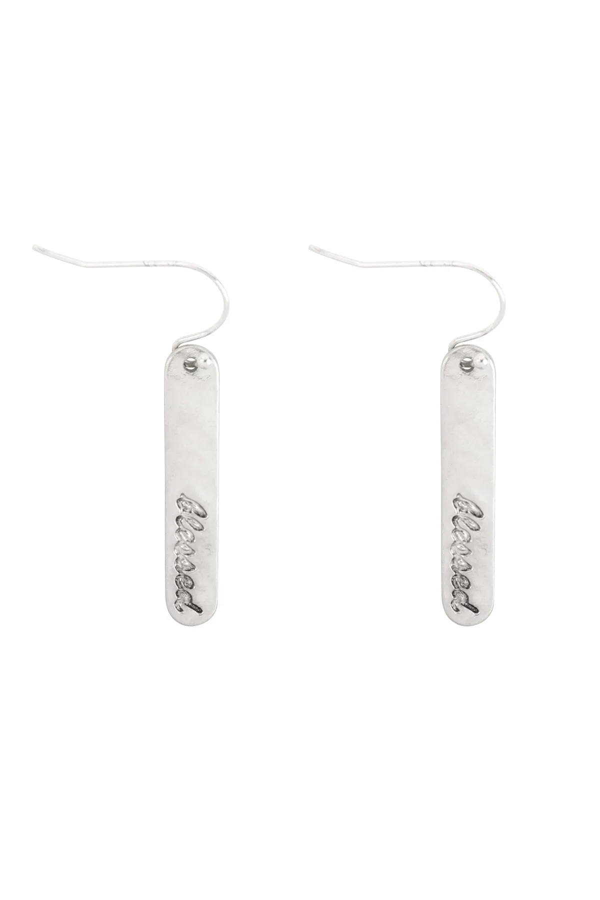 BLESSED BAR DROP FISH HOOK EARRINGS